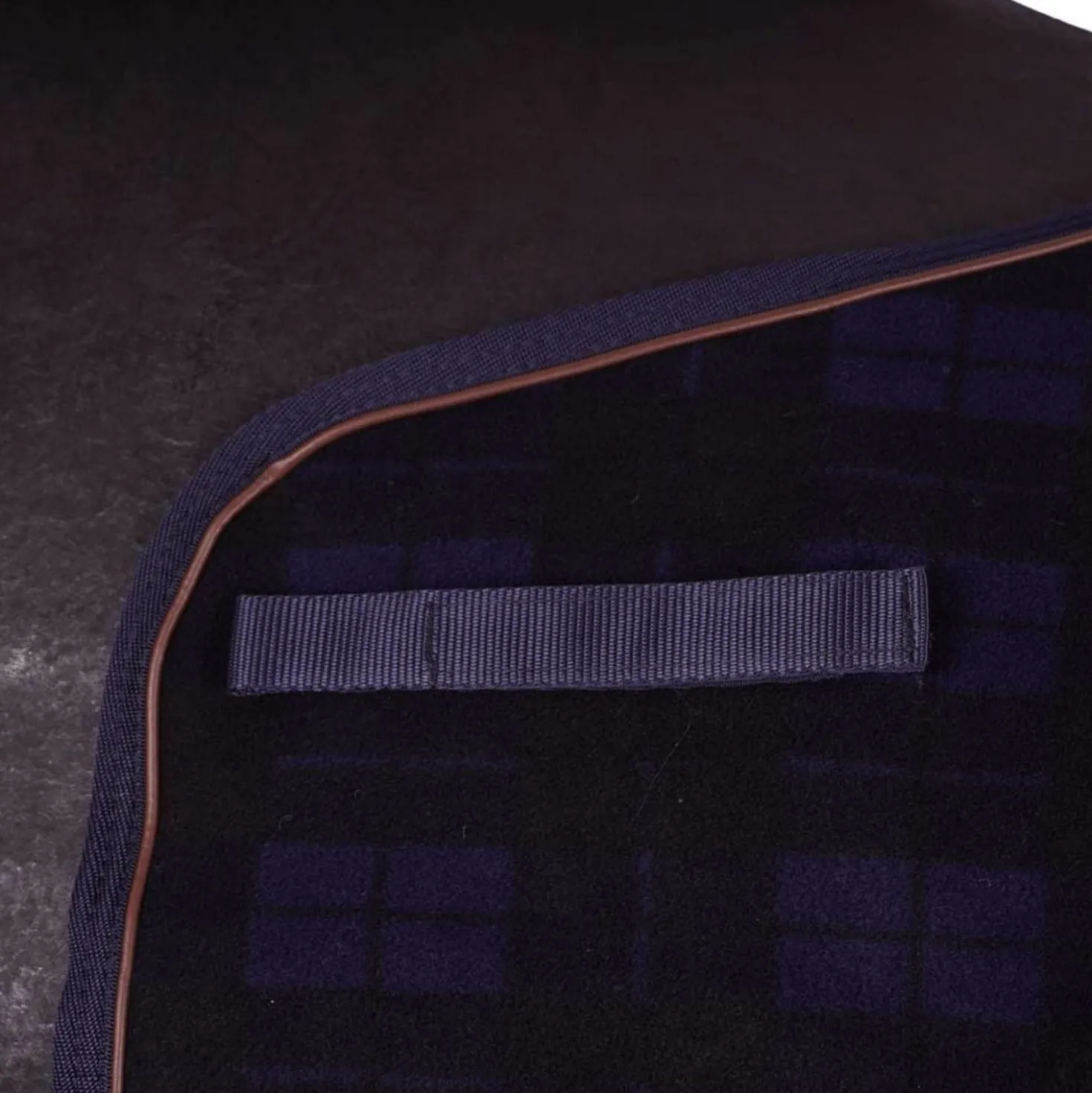 Kentucky Uitrijdeken Vierkant Heavy Fleece Donker Blauw
