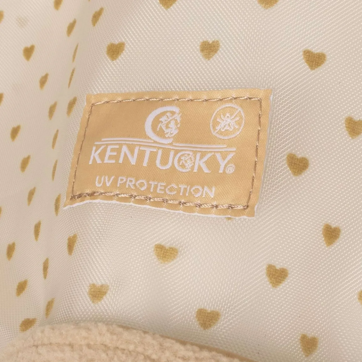 Kentucky Vliegenmasker Heart met Oren en Neus Beige