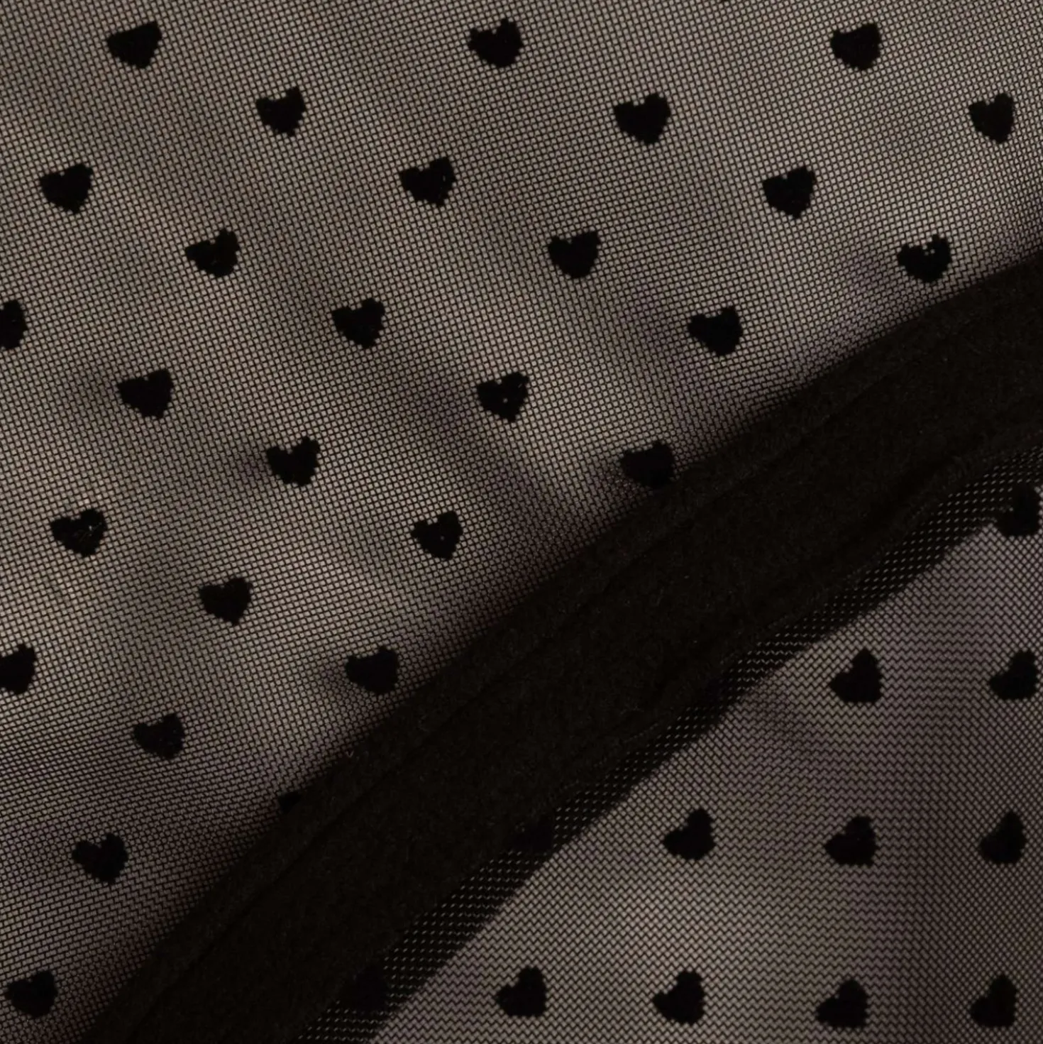Kentucky Vliegenmasker Heart met Oren en Neus Zwart