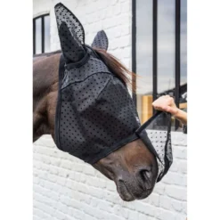 Kentucky Vliegenmasker Heart met Oren en Neus Zwart