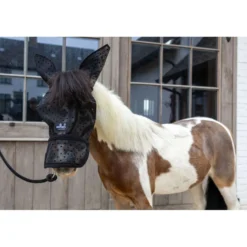 Kentucky Vliegenmasker Heart met Oren en Neus Zwart