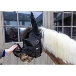 Kentucky Vliegenmasker Heart met Oren en Neus Zwart
