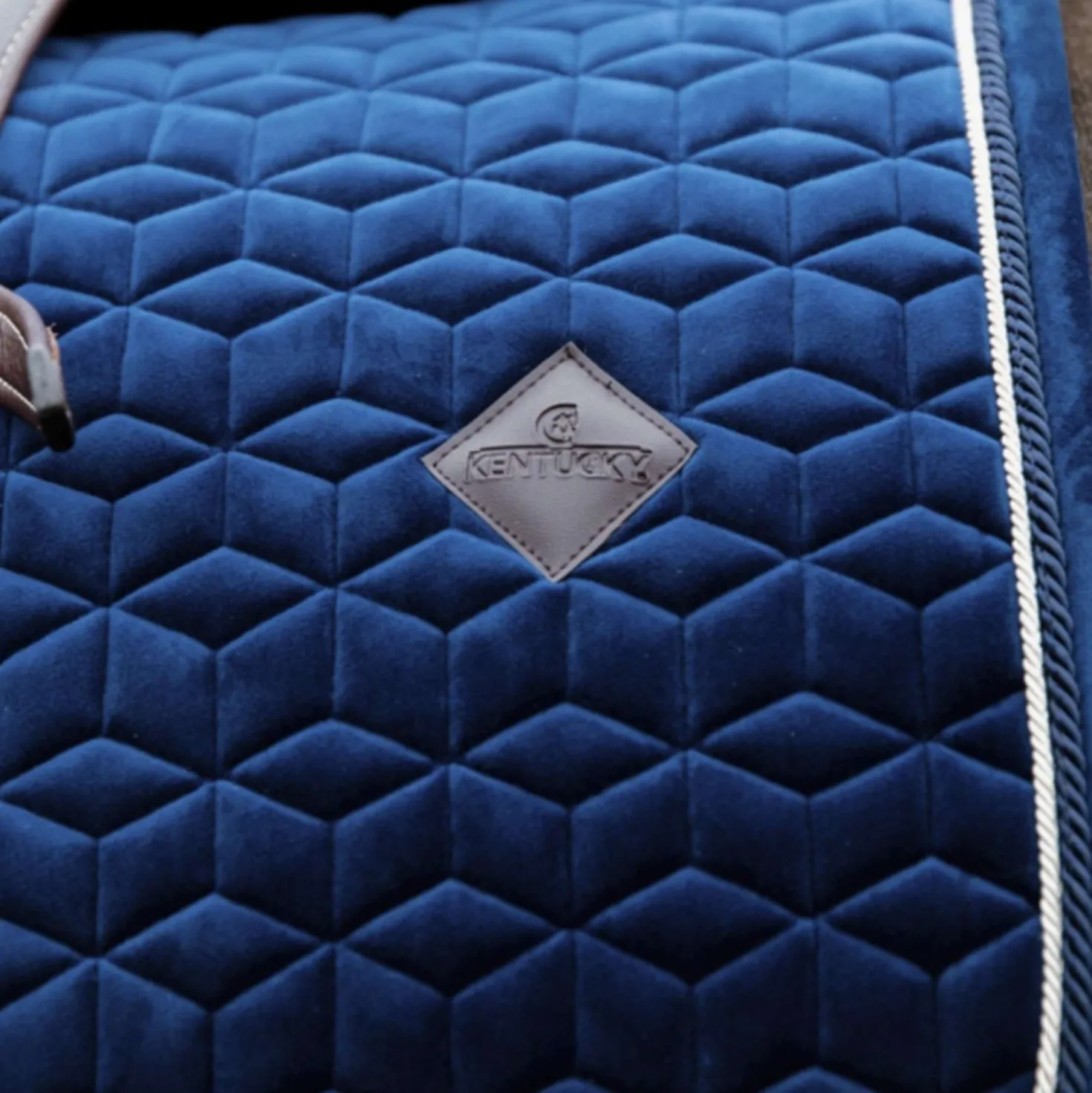 Kentucky Zadeldekje Basic Velvet Dressuur Navy