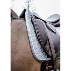 Kentucky Zadeldekje Basic Velvet Dressuur Grijs