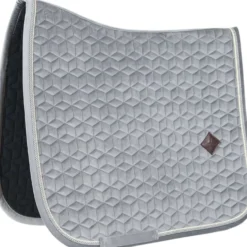 Kentucky Zadeldekje Basic Velvet Dressuur Grijs