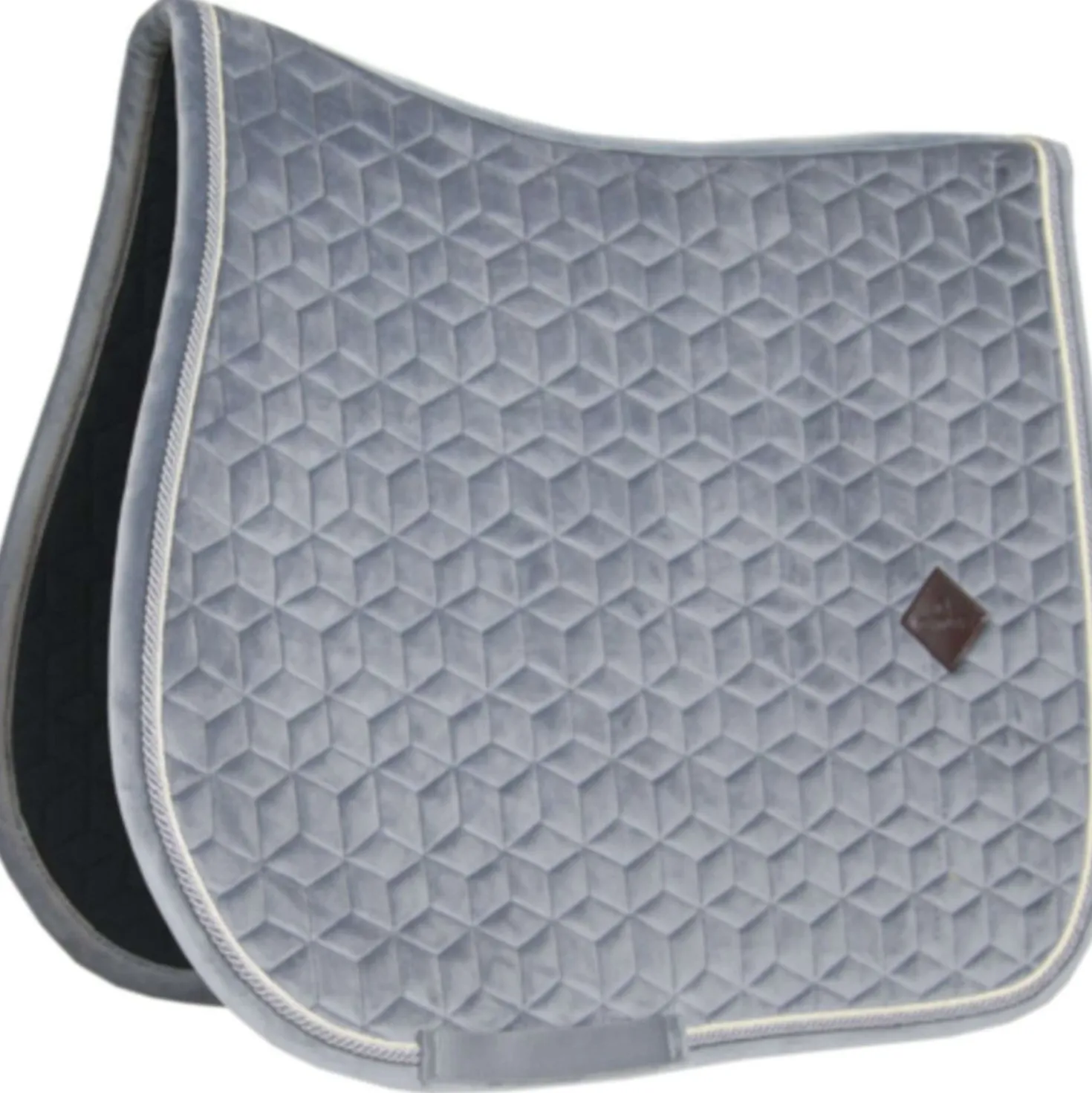 Kentucky Zadeldekje Basic Velvet Springen Grijs