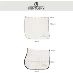 Kentucky Zadeldekje Basic Velvet Dressuur Zwart