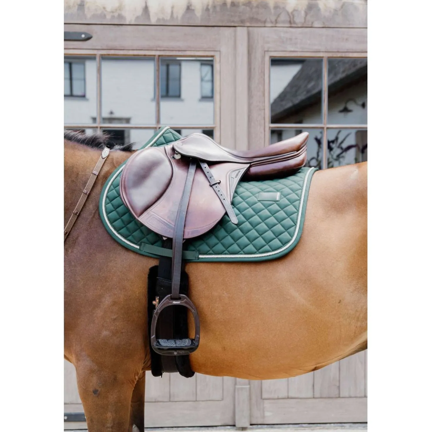 Kentucky Zadeldekje Diamond Rope Springen Pine Green