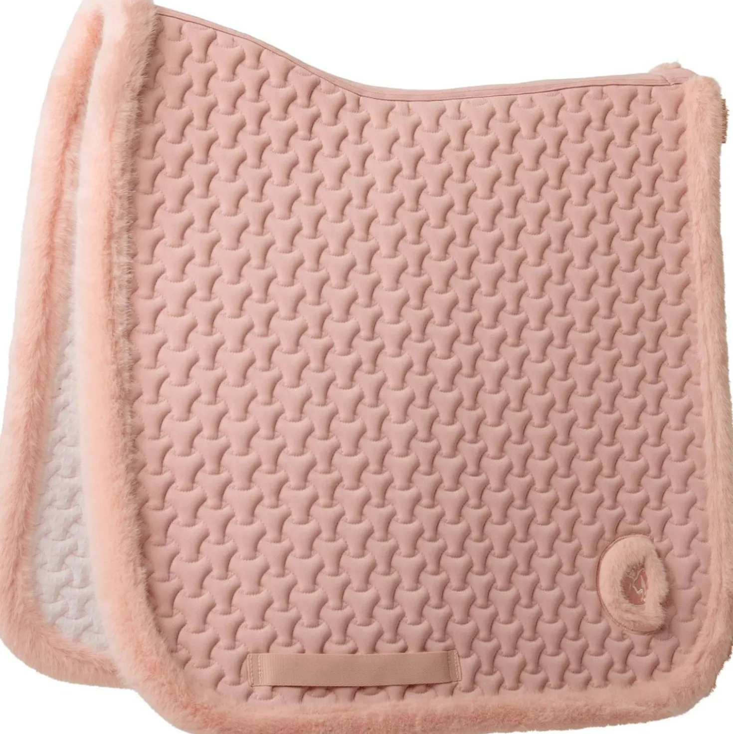 Kentucky Zadeldekje Fake Fur Onion Quilt Dressuur Oud Roze