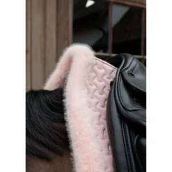 Kentucky Zadeldekje Fake Fur Onion Quilt Dressuur Oud Roze