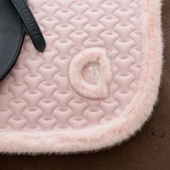 Kentucky Zadeldekje Fake Fur Onion Quilt Dressuur Oud Roze