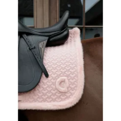 Kentucky Zadeldekje Fake Fur Onion Quilt Dressuur Oud Roze