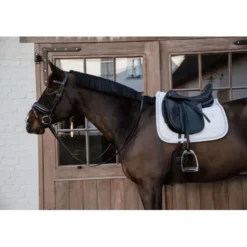Kentucky Zadeldekje Glitter Rope Dressuur Wit/Wit