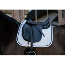Kentucky Zadeldekje Glitter Rope Dressuur Wit/Zwart