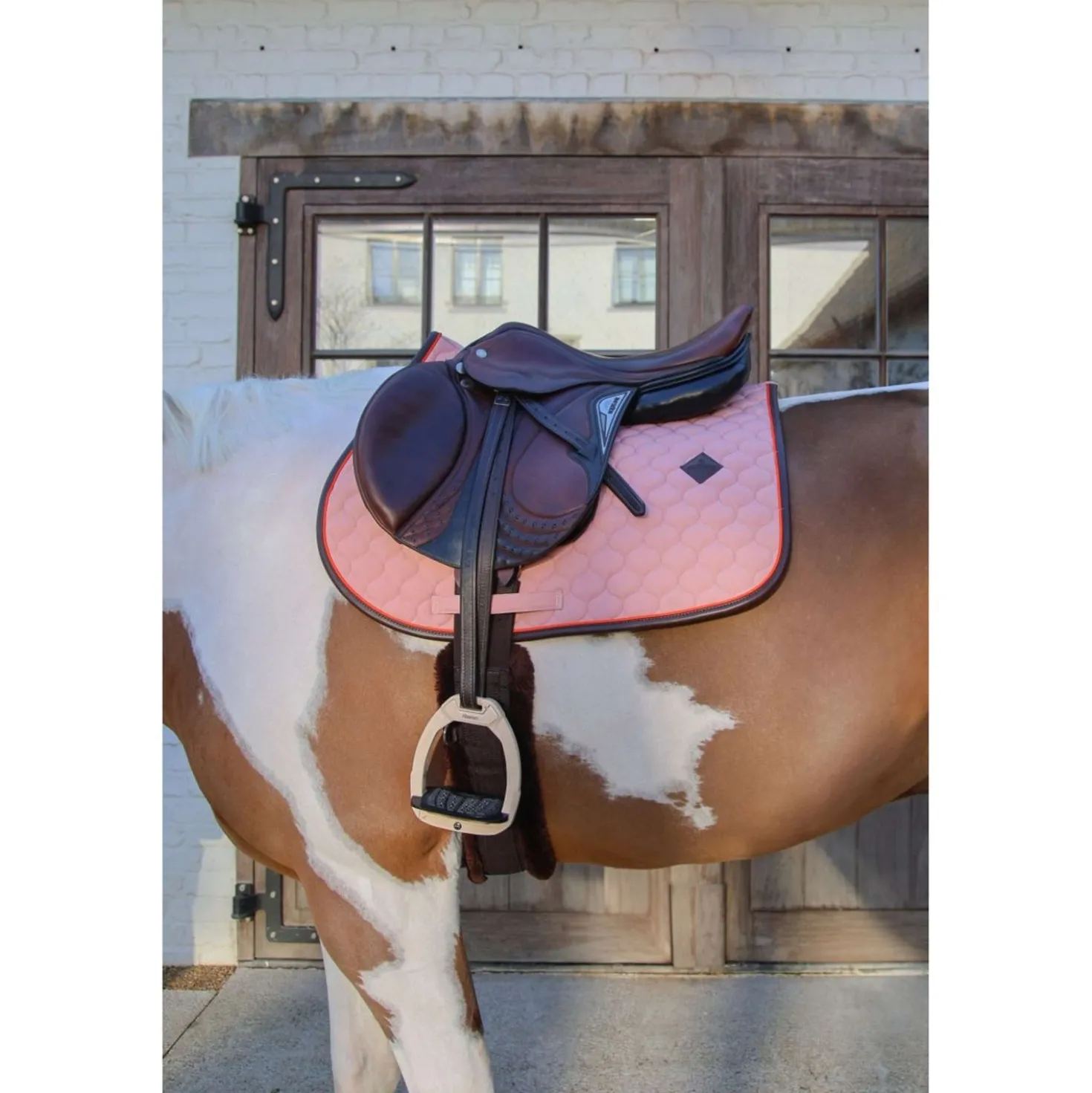 Kentucky Zadeldekje Onion Quilt Leather Neon Springen Oud Roze