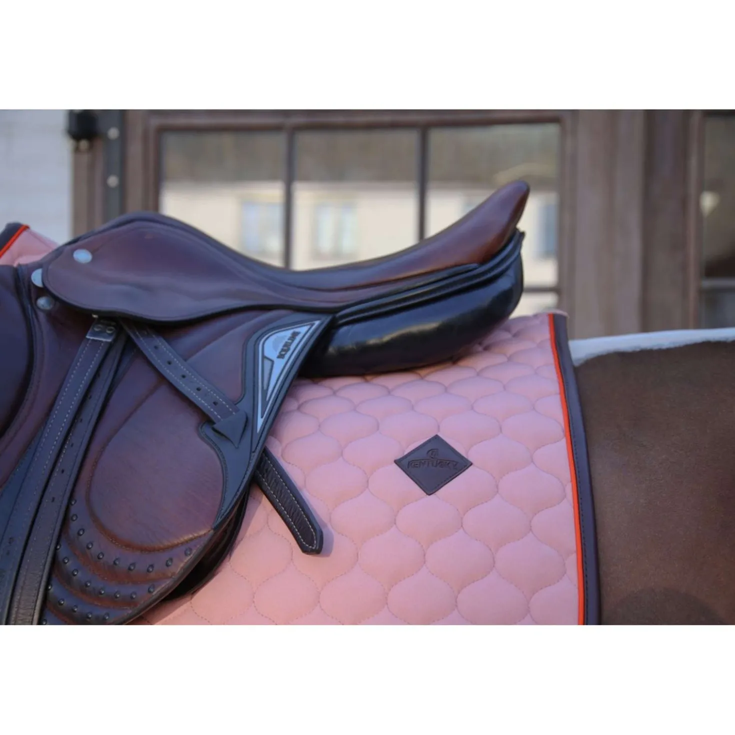 Kentucky Zadeldekje Onion Quilt Leather Neon Springen Oud Roze