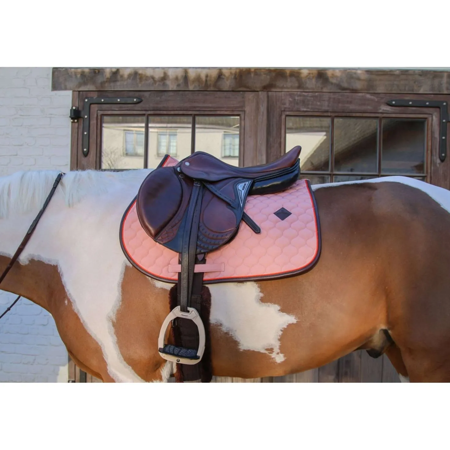 Kentucky Zadeldekje Onion Quilt Leather Neon Springen Oud Roze