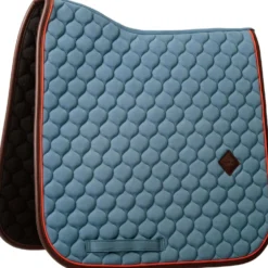 Kentucky Zadeldekje Onion Quilt Leather Neon Dressuur Blauw