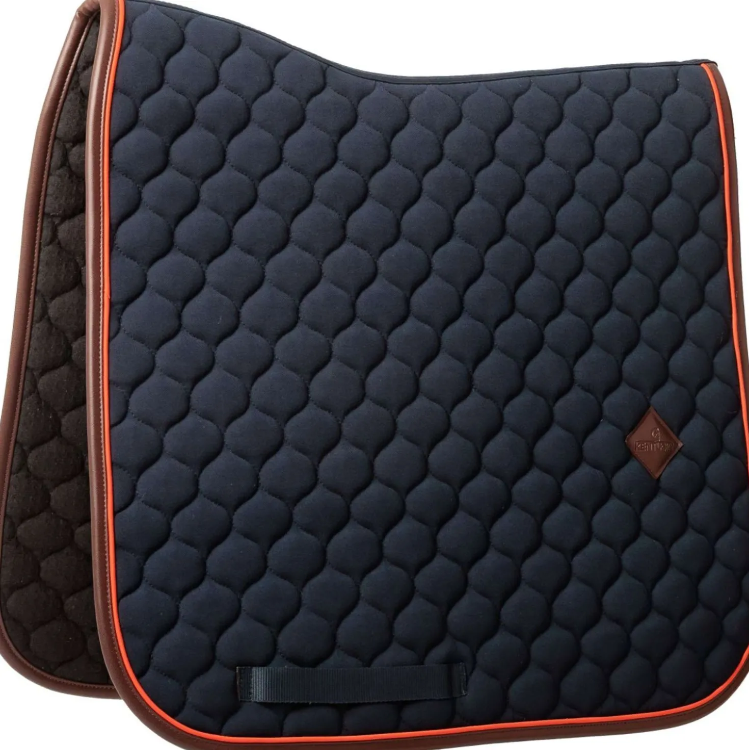 Kentucky Zadeldekje Onion Quilt Leather Neon Dressuur Navy