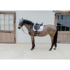 Kentucky Zadeldekje Plaited 3D Logo Dressuur Wit