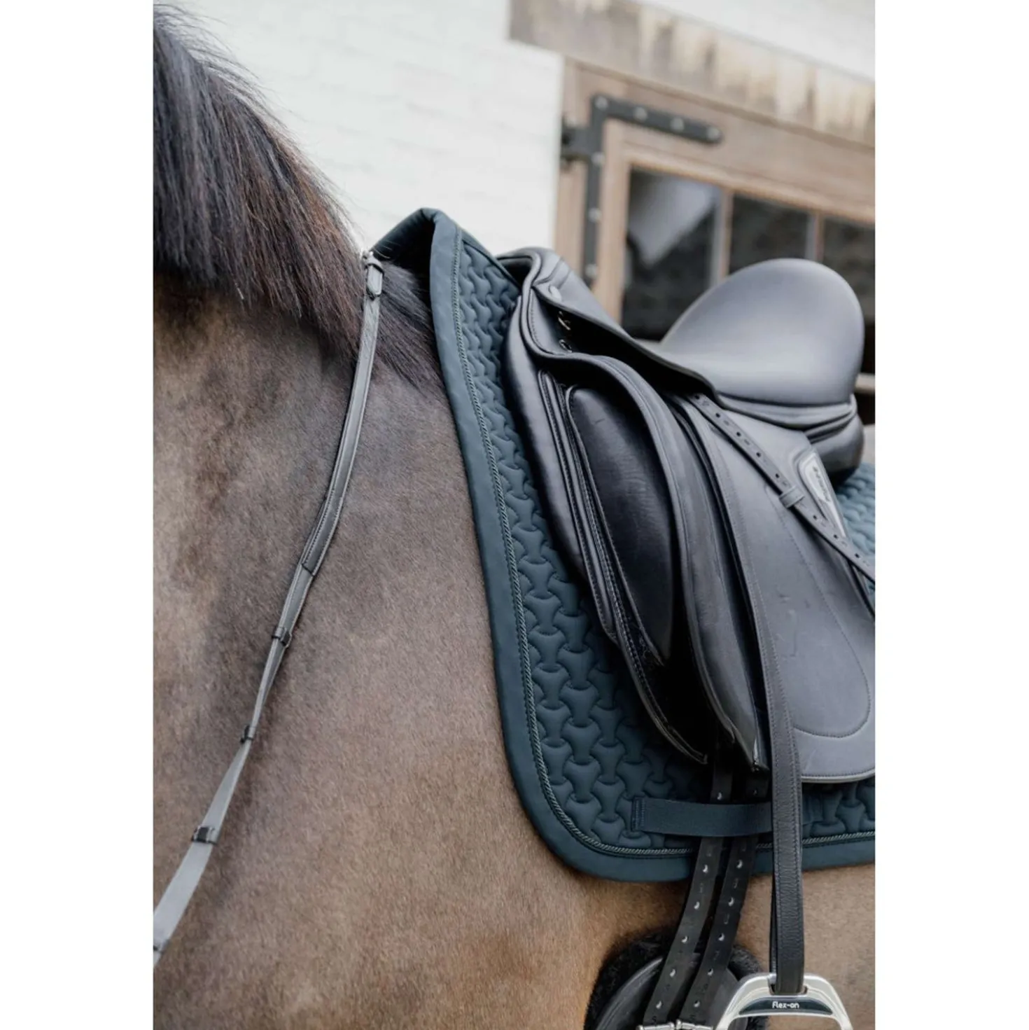 Kentucky Zadeldekje Plaited 3D Logo Dressuur Pine Green