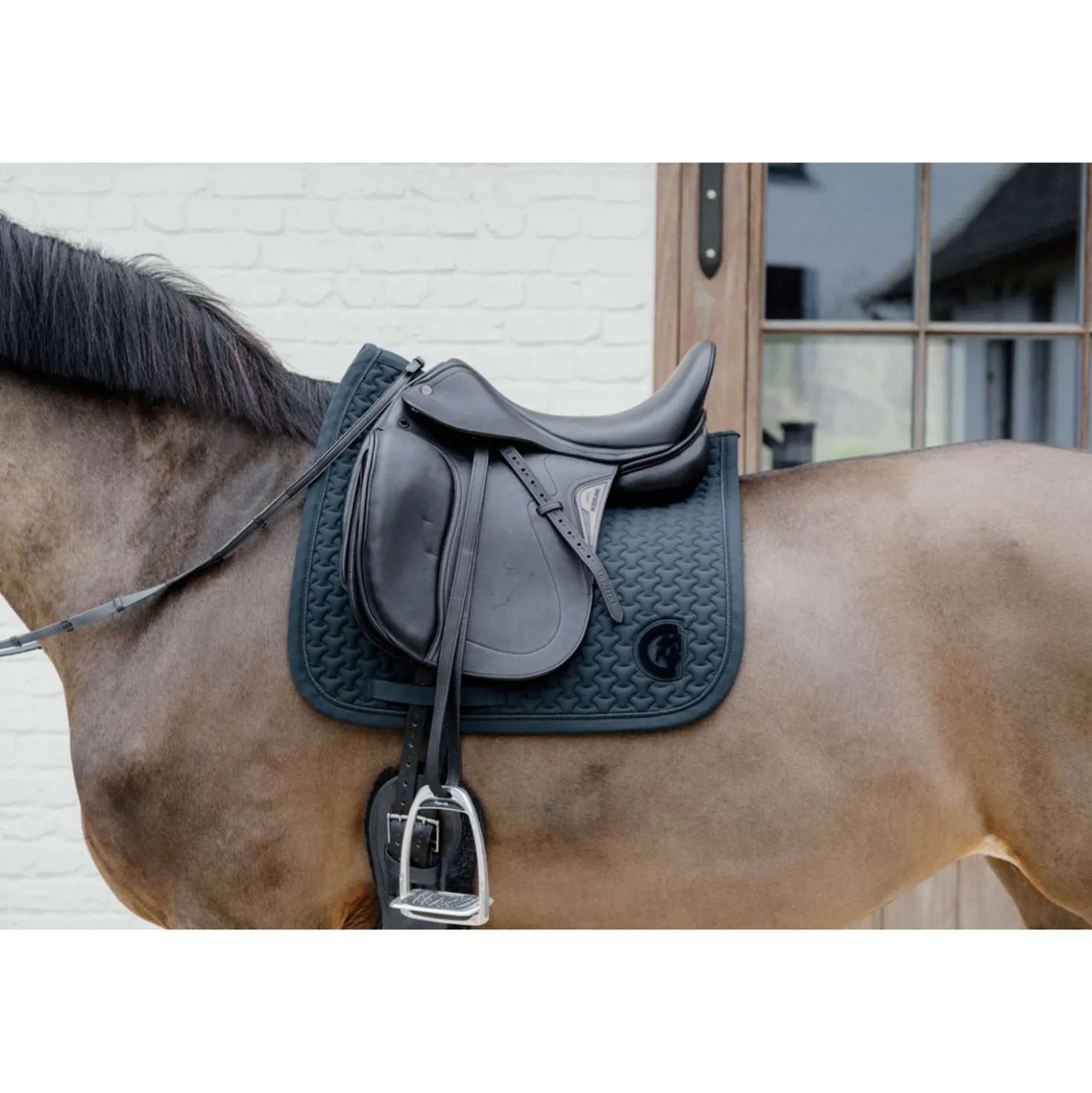 Kentucky Zadeldekje Plaited 3D Logo Dressuur Pine Green