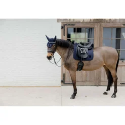 Kentucky Zadeldekje Plaited 3D Logo Dressuur Navy