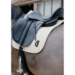 Kentucky Zadeldekje Plaited 3D Logo Dressuur Beige