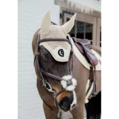 Kentucky Zadeldekje Plaited 3D Logo Springen Beige