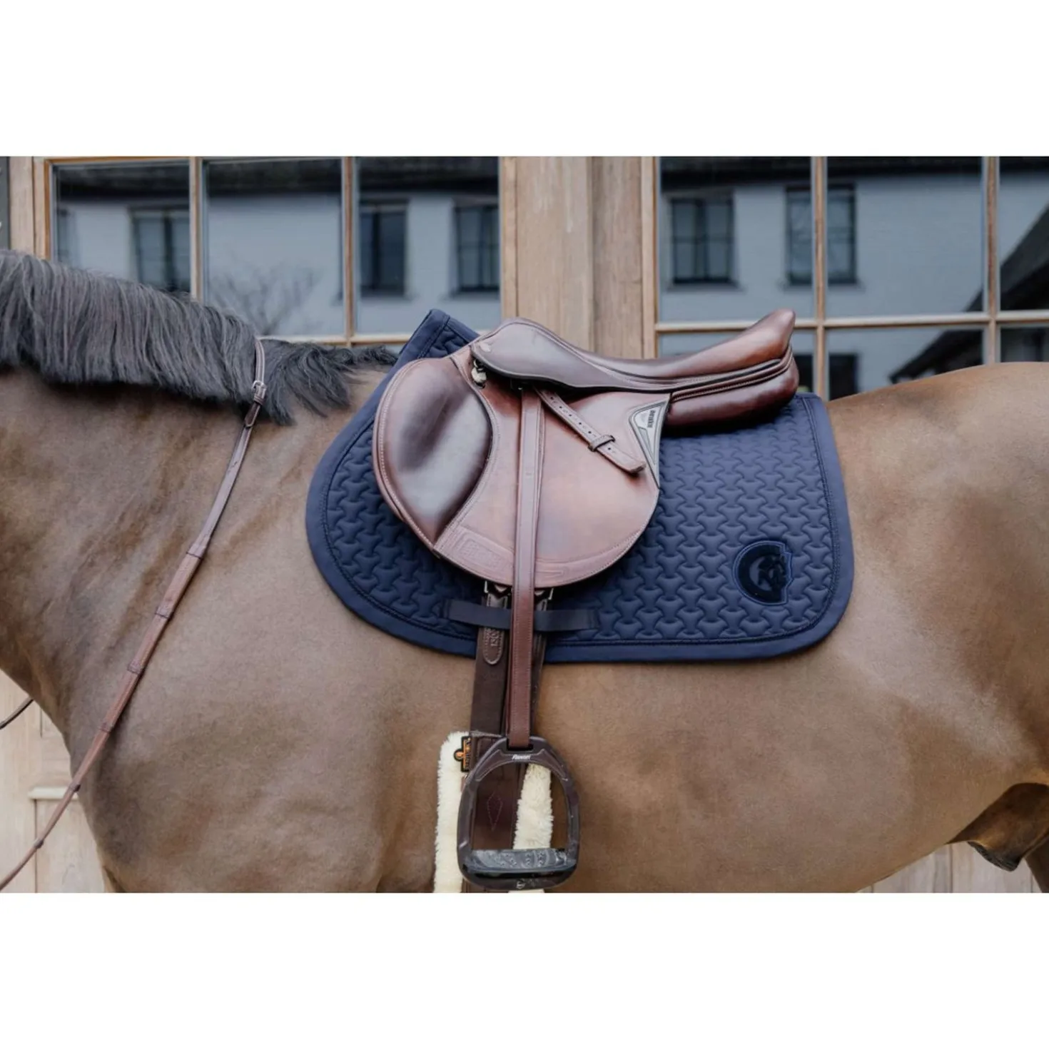 Kentucky Zadeldekje Plaited 3D Logo Springen Navy