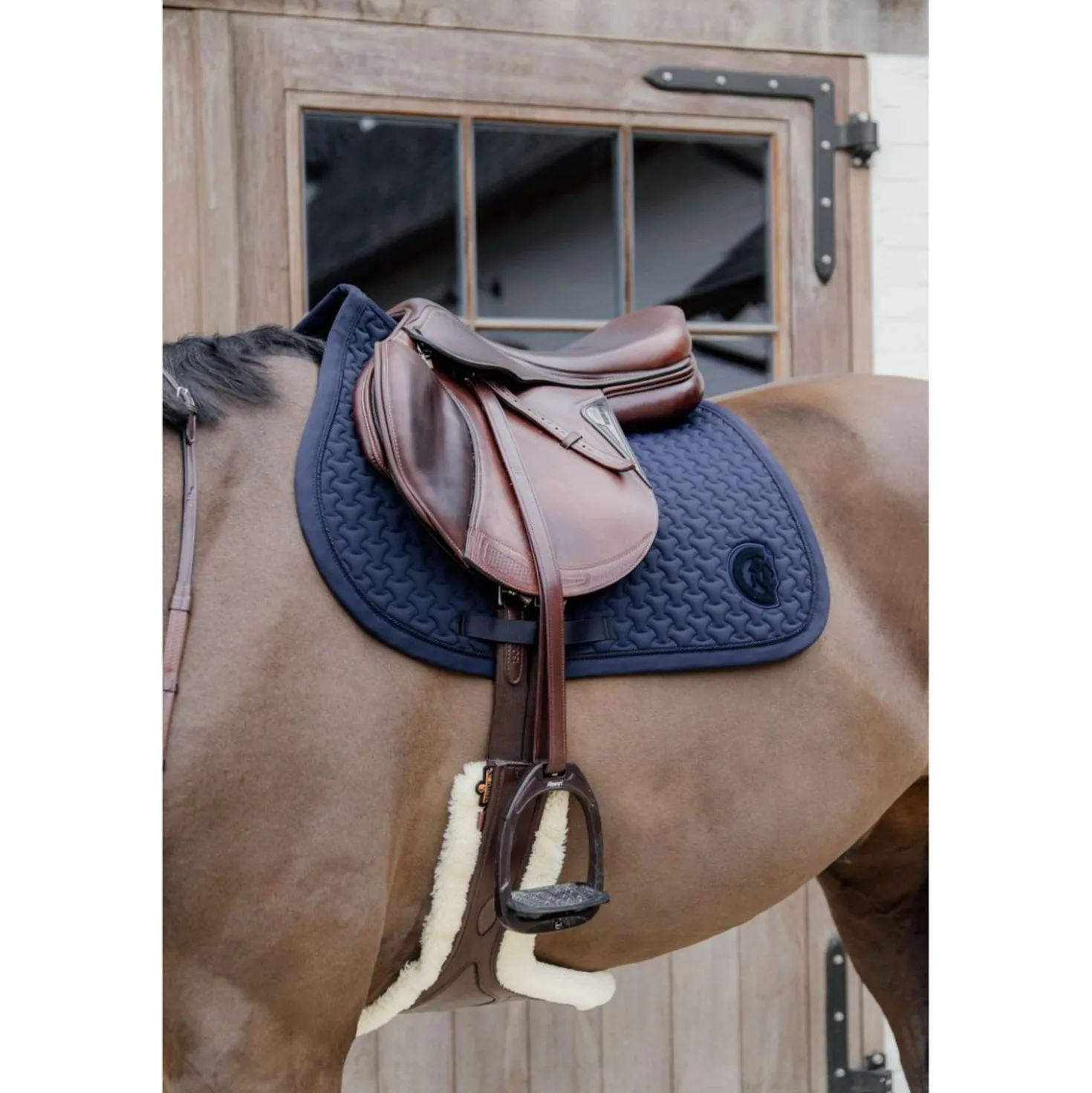 Kentucky Zadeldekje Plaited 3D Logo Springen Navy