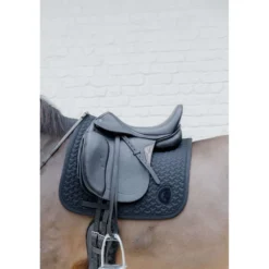 Kentucky Zadeldekje Plaited 3D Logo Dressuur Zwart
