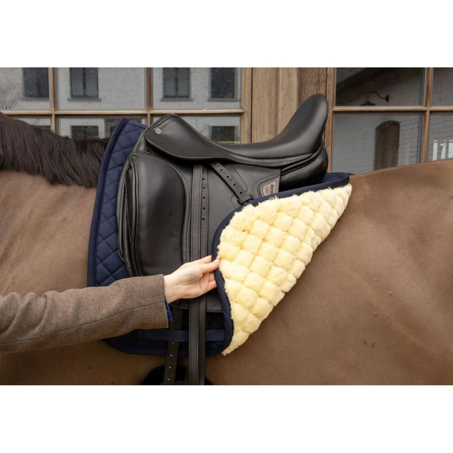 Kentucky Zadeldekje Skin Friendly Diamond Dressuur Navy