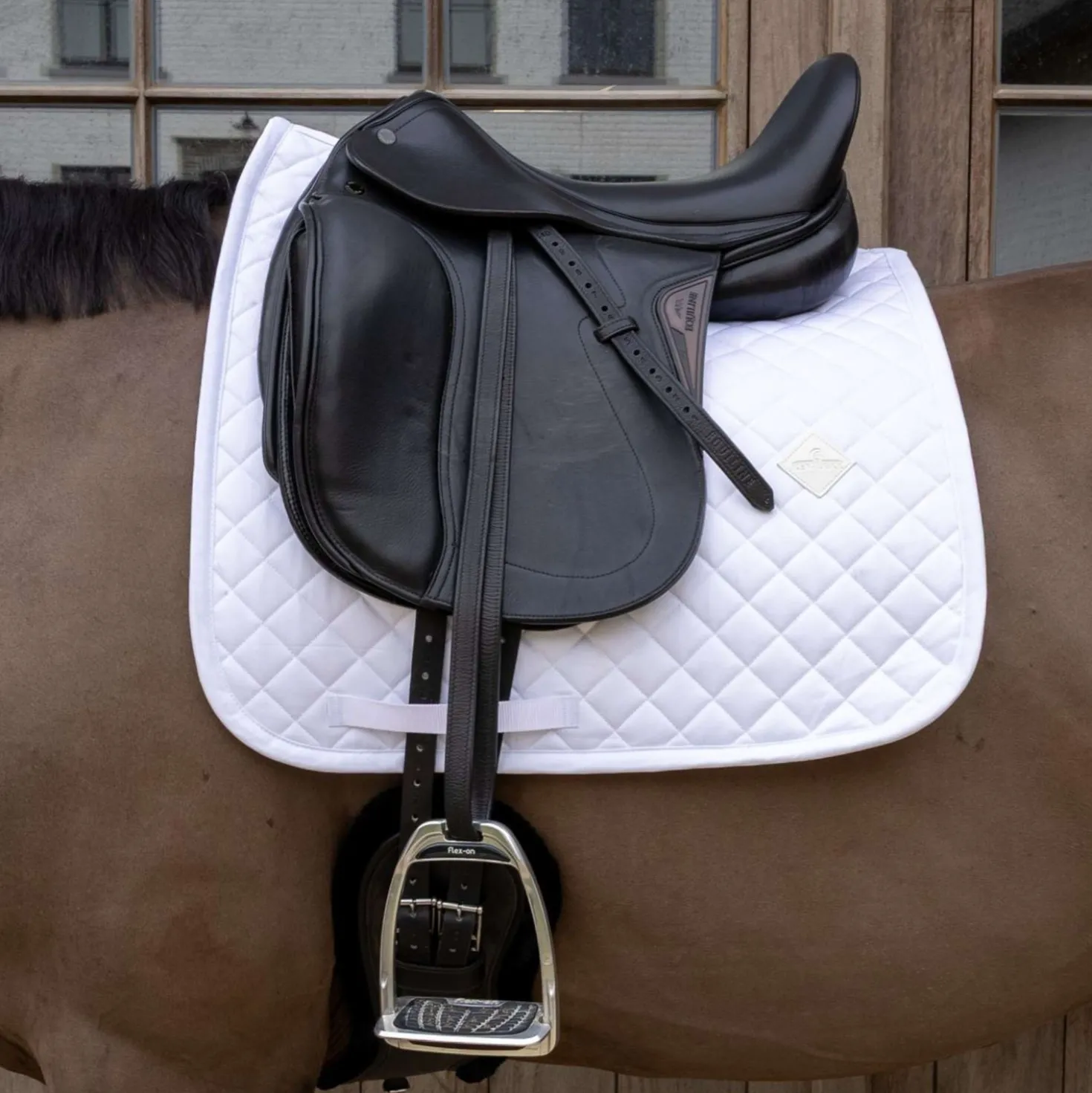 Kentucky Zadeldekje Skin Friendly Diamond Dressuur Wit