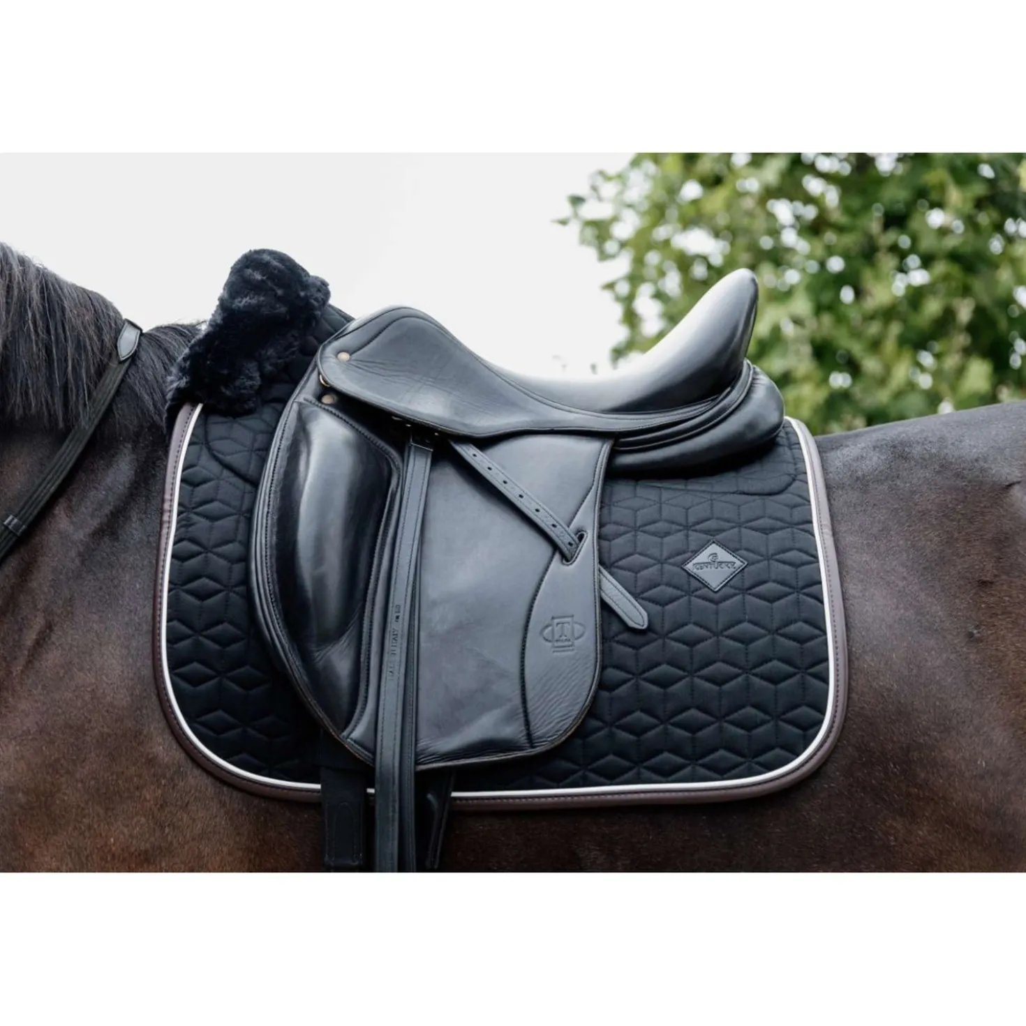 Kentucky Zadeldekje Skin Friendly Dressuur Zwart