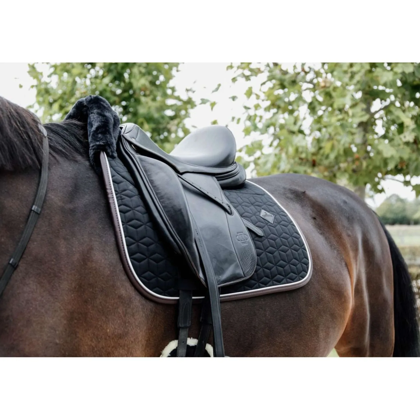 Kentucky Zadeldekje Skin Friendly Dressuur Zwart