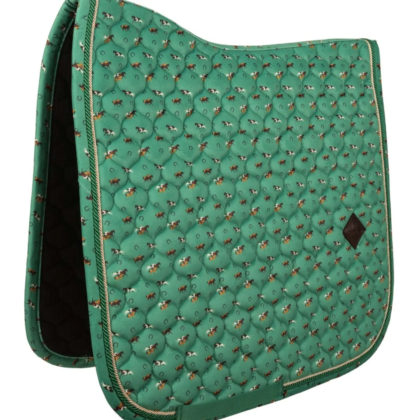 Kentucky Zadeldekje Velvet Horse Printing Dressuur Groen
