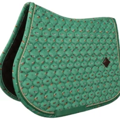 Kentucky Zadeldekje Velvet Horse Printing Groen