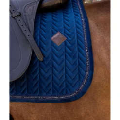 Kentucky Zadeldekje Velvet Mini Pearls Dressuur Navy