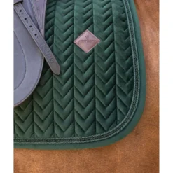 Kentucky Zadeldekje Velvet Mini Pearls Dressuur Pine Green
