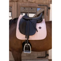 Kentucky Zadeldekje Velvet Mini Pearls Dressuur Old Rose