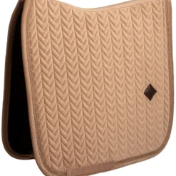 Kentucky Zadeldekje Velvet Mini Pearls Dressuur Beige