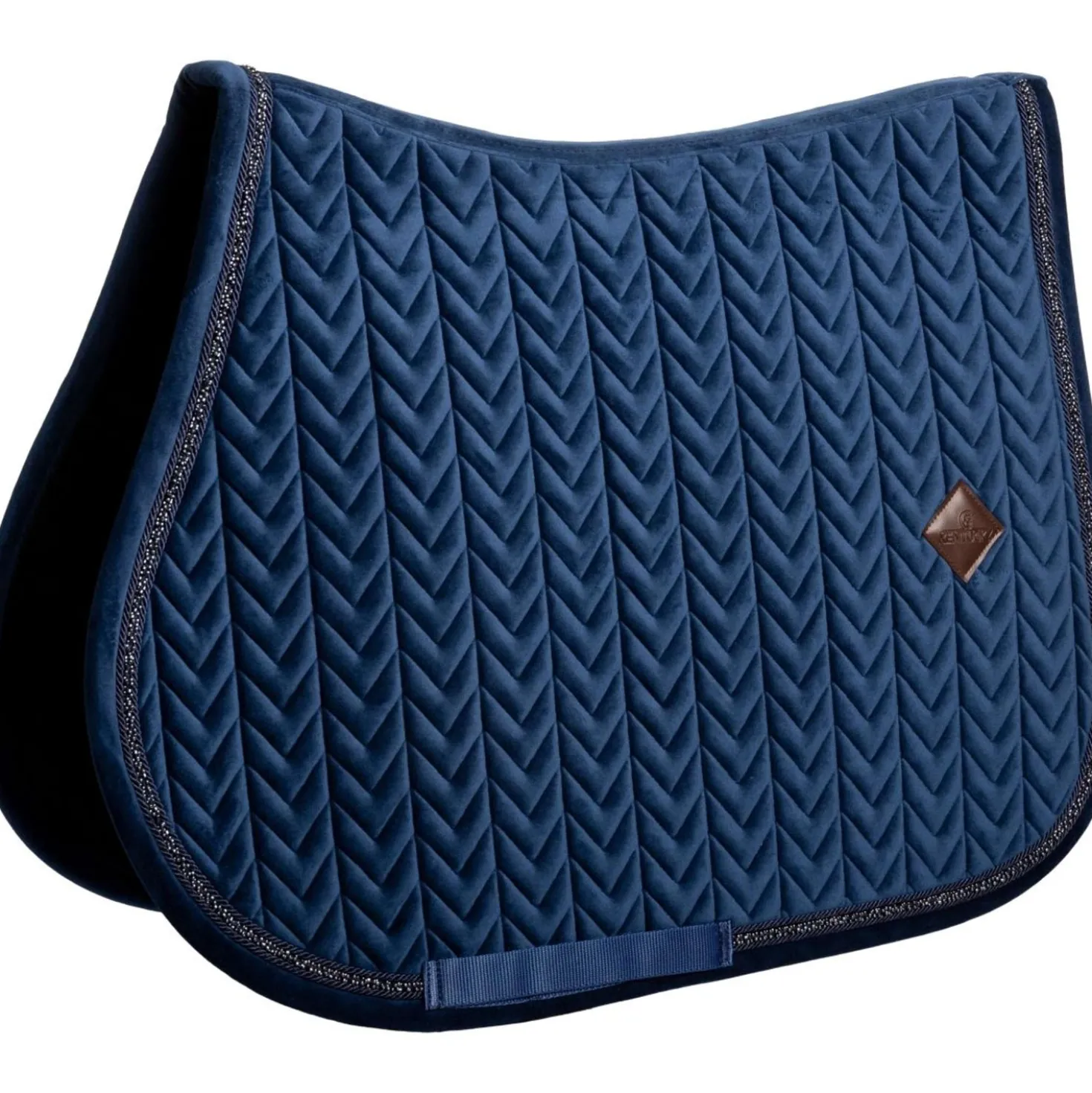 Kentucky Zadeldekje Velvet Mini Pearls Springen Navy