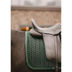 Kentucky Zadeldekje Velvet Pearls Dressuur Pine Green