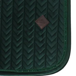 Kentucky Zadeldekje Velvet Pearls Dressuur Pine Green