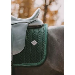 Kentucky Zadeldekje Velvet Pearls Dressuur Pine Green