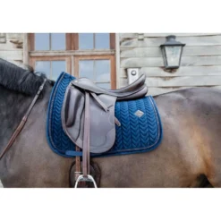Kentucky Zadeldekje Velvet Pearls Dressuur Navy