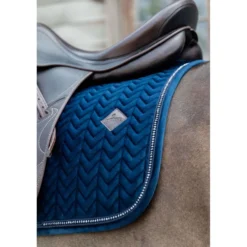 Kentucky Zadeldekje Velvet Pearls Dressuur Navy