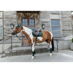 Kentucky Zadeldekje Velvet Pearls Springen Pine Green