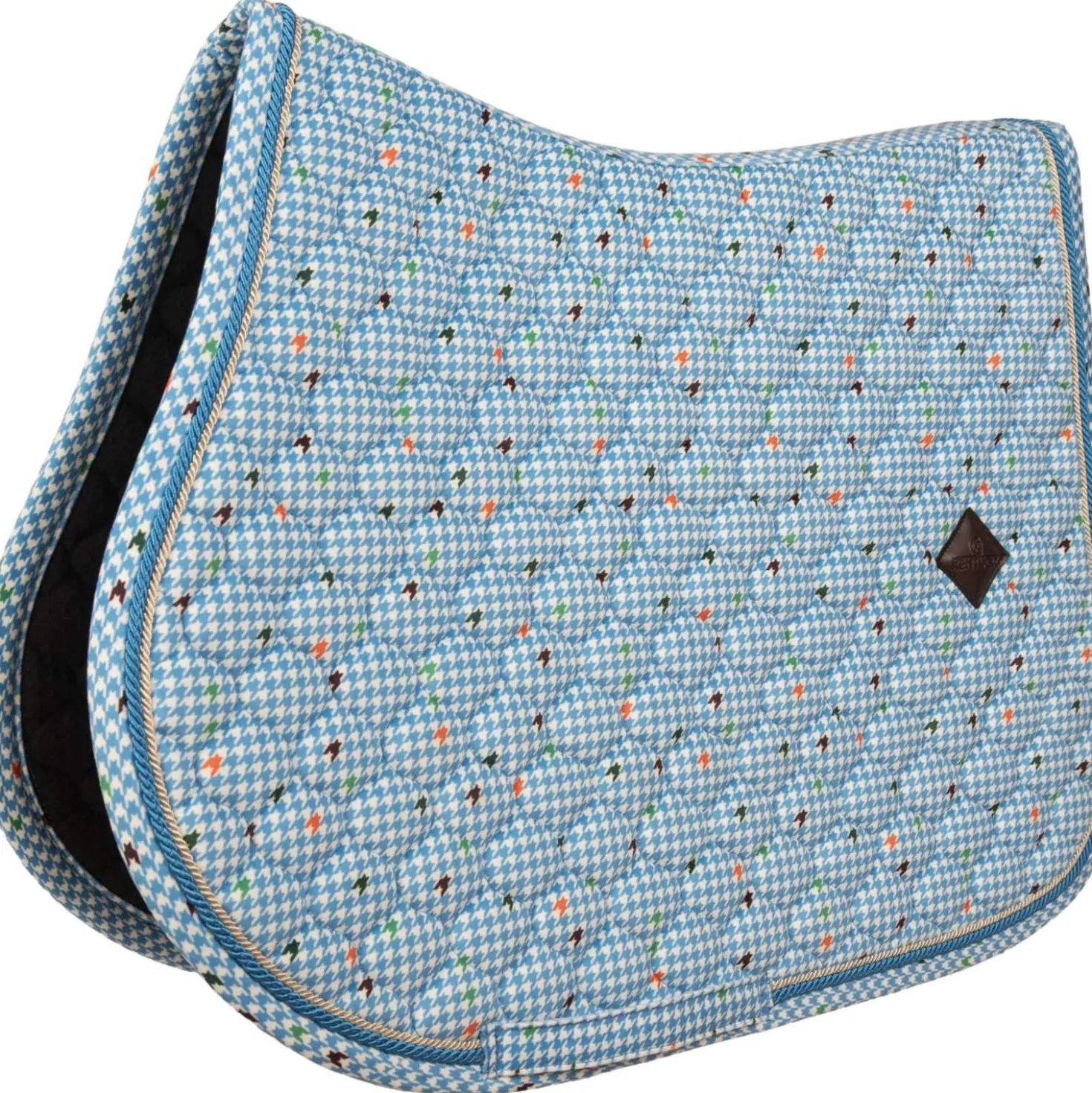 Kentucky Zadeldekje Velvet Pied De Poule Springen Navy